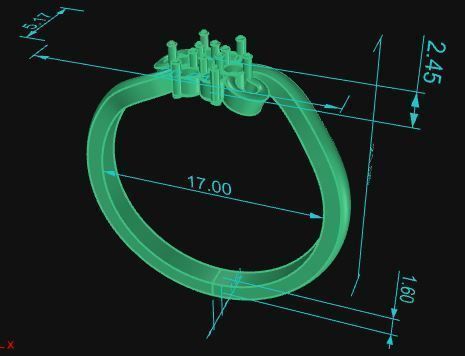Minimalist Ring 23 3D print model_8