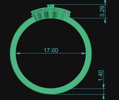 Minimalist Ring 27 3D print model_8