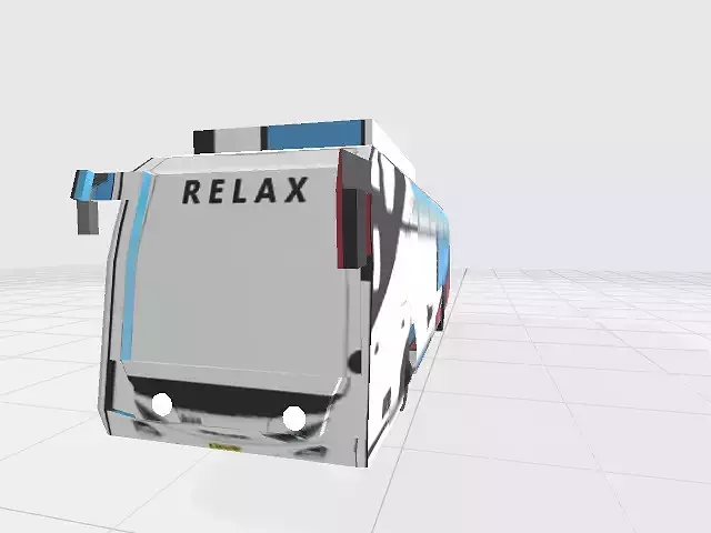 Bangladesh Bus Hyndai Brand Name Relax  3D model