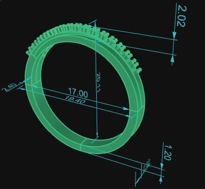 Minimalist Ring 28 3D print model_6