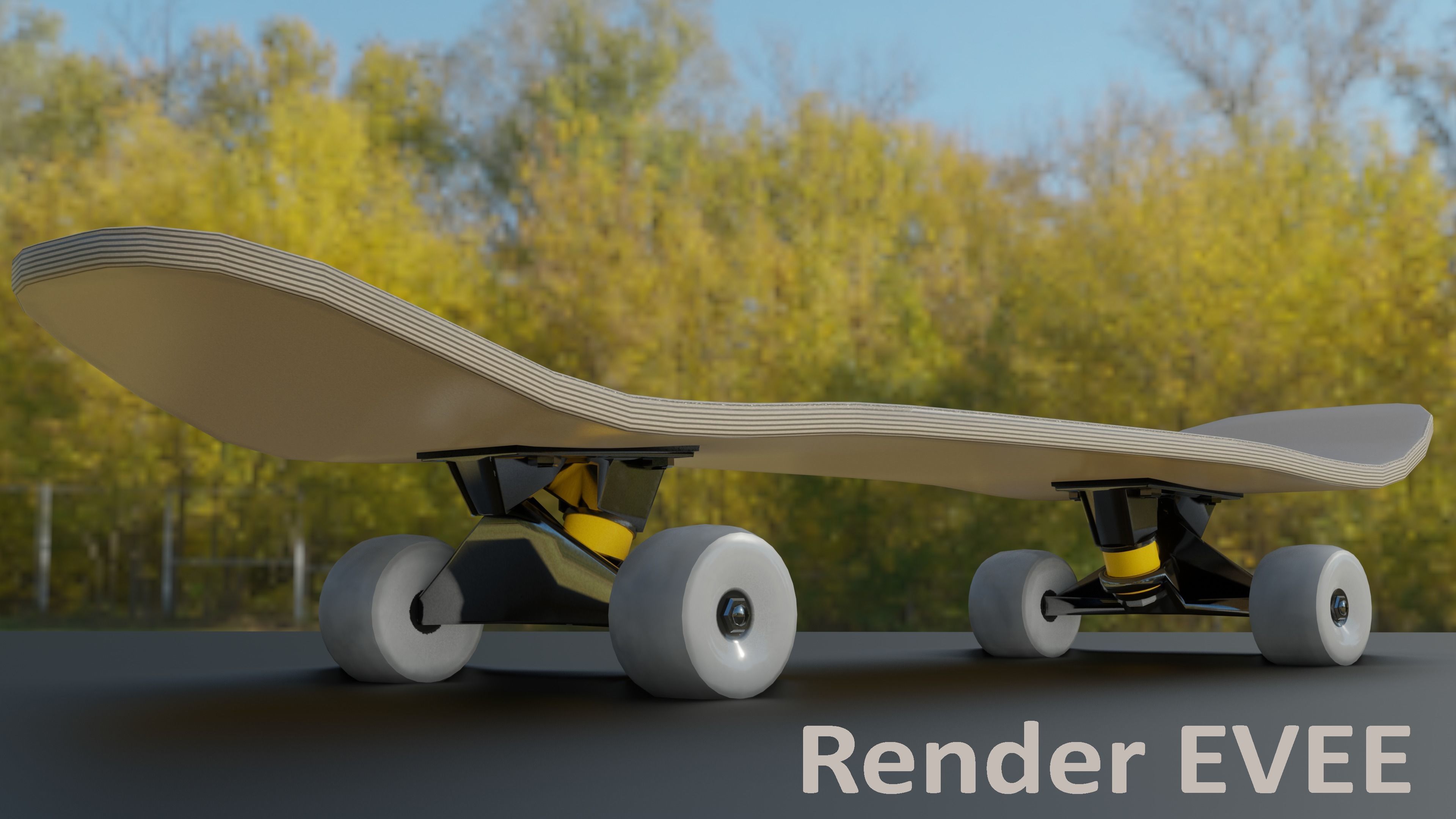 Just skateboard 3D model_5