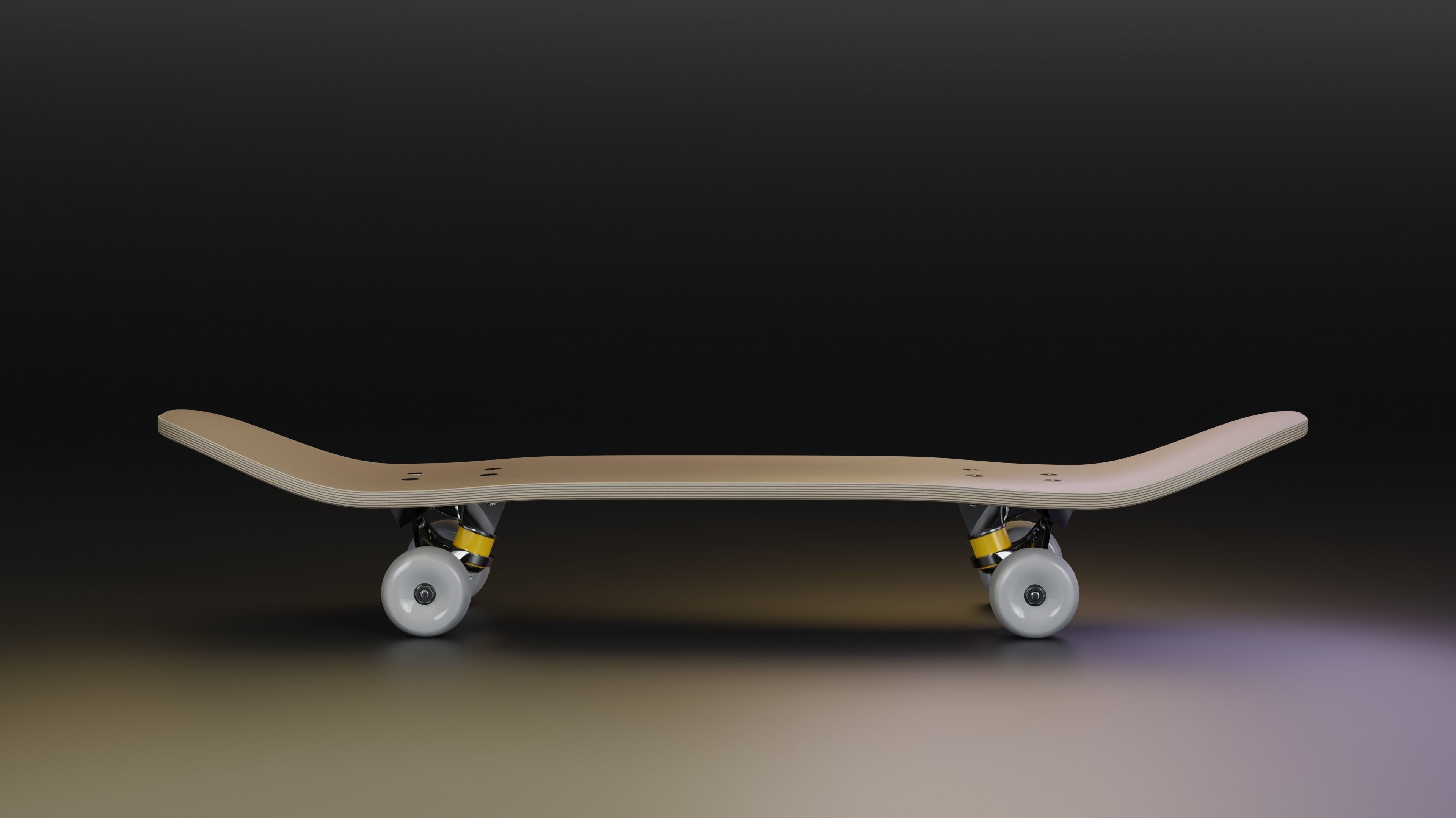 Just skateboard 3D model_2