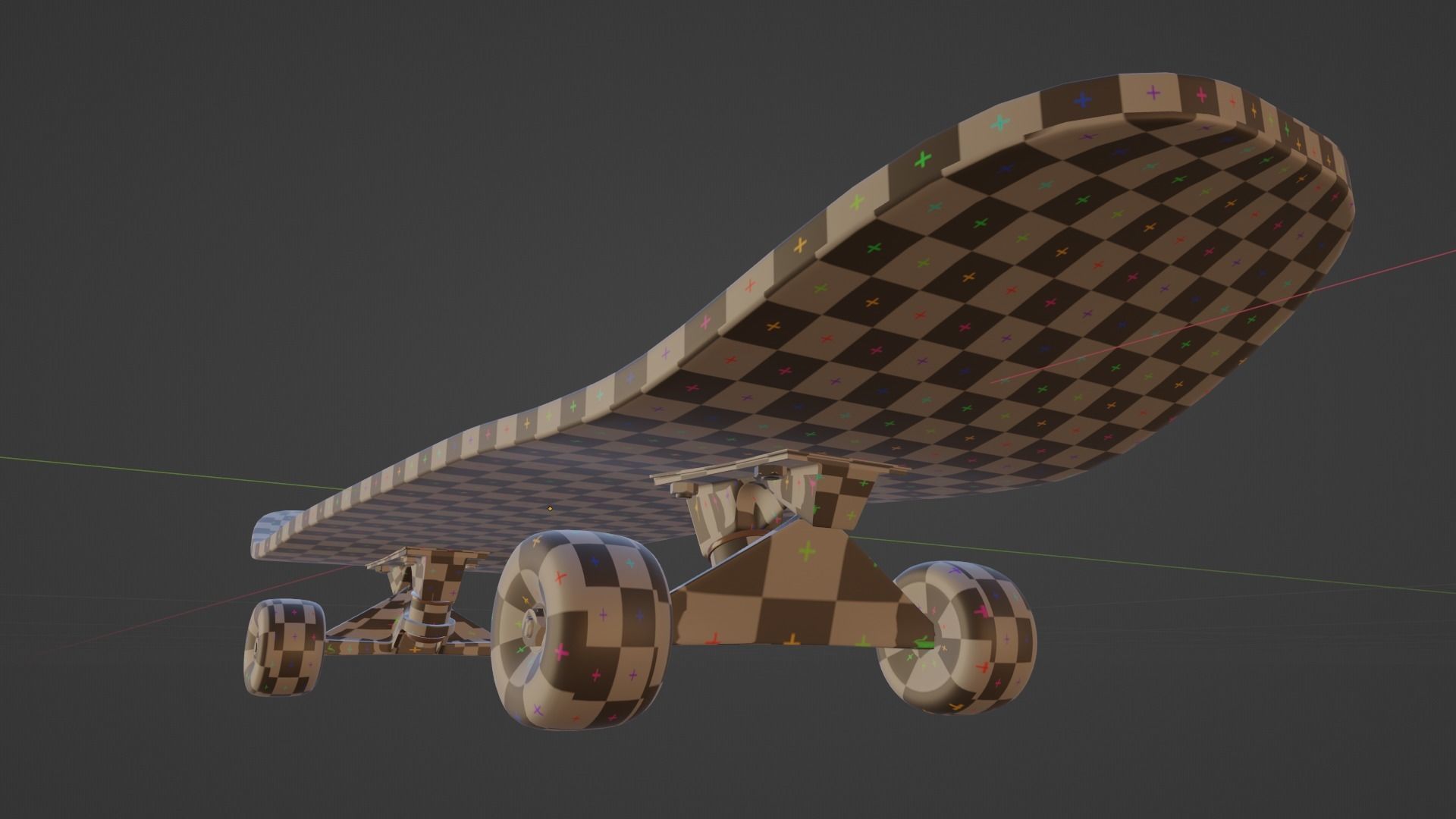 Just skateboard 3D model_8