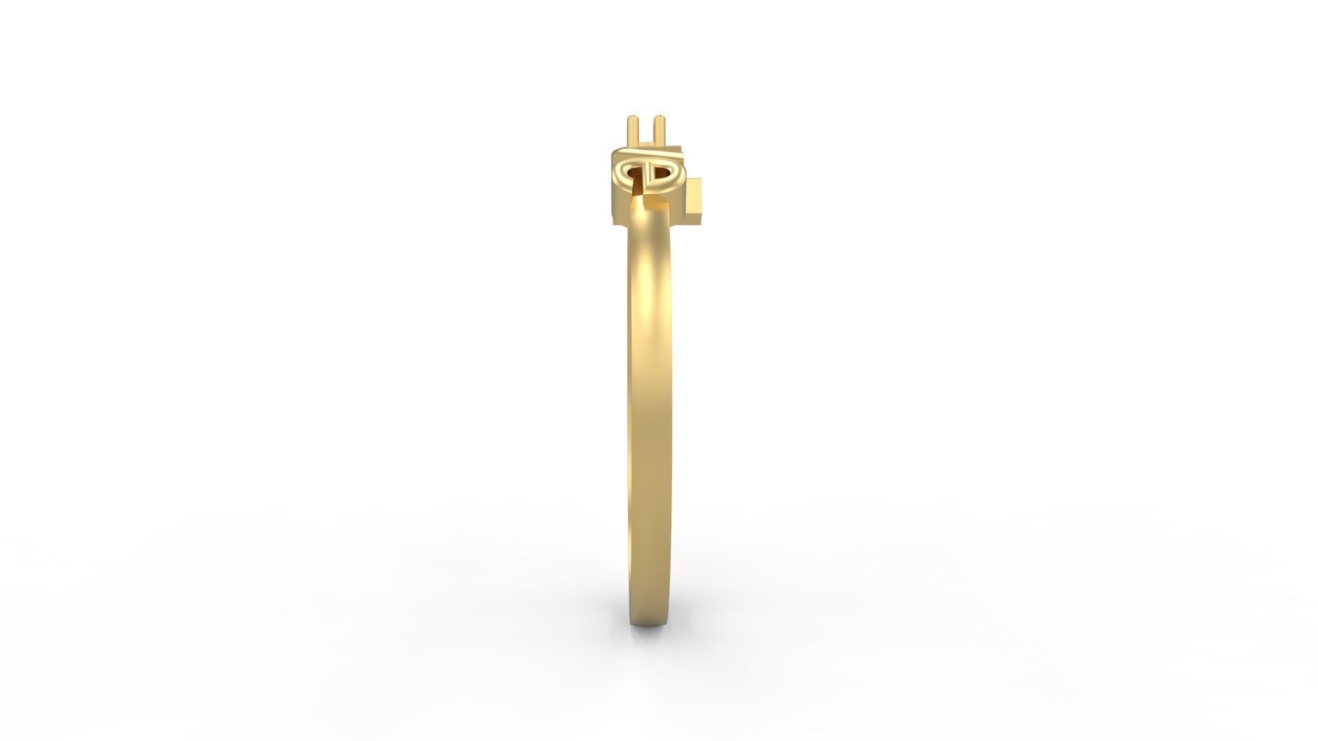 Minimalist Ring 35 3D print model_3