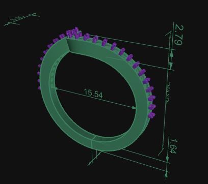 Minimalist Ring 40 3D print model_7