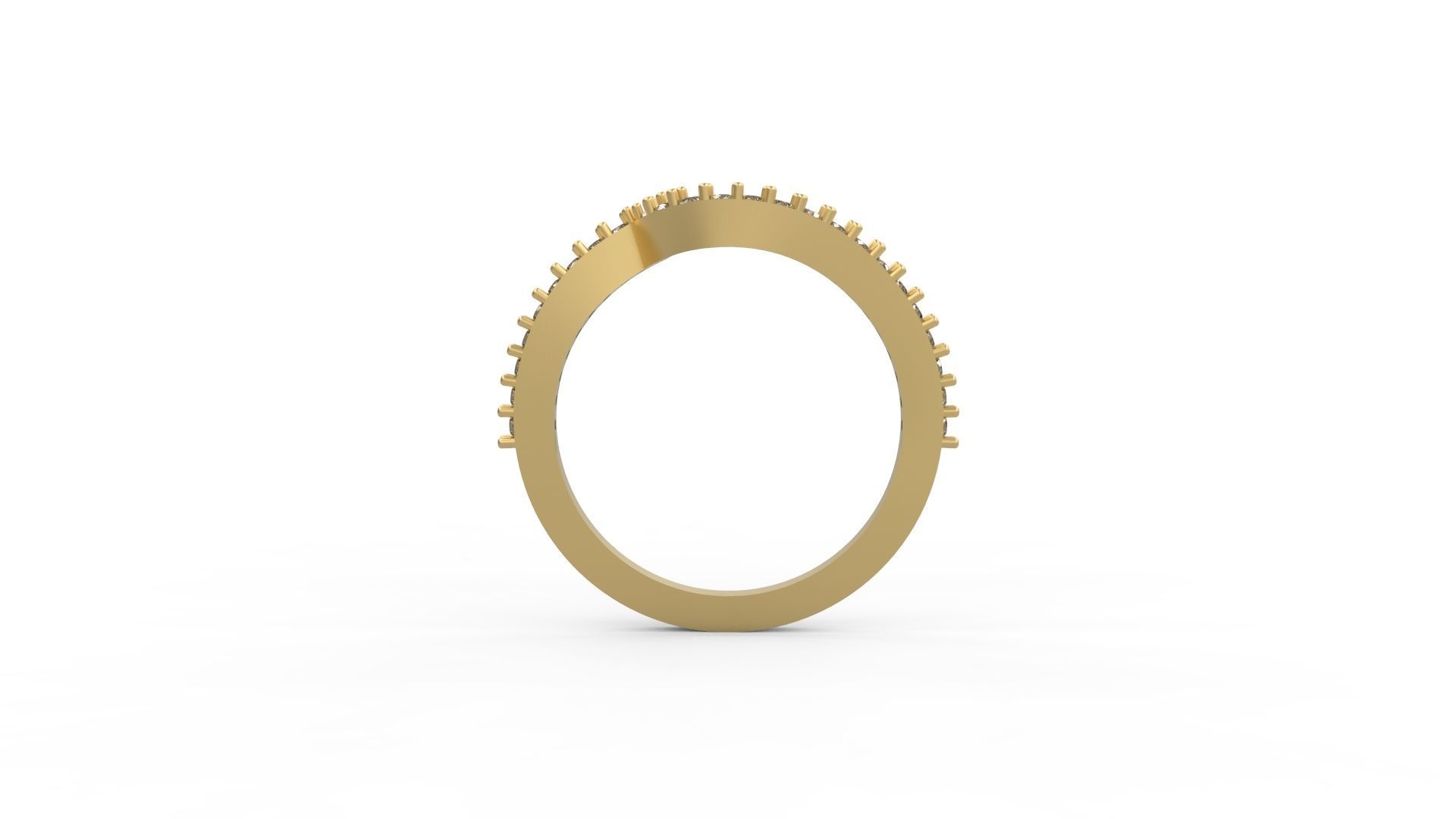 Minimalist Ring 40 3D print model_2