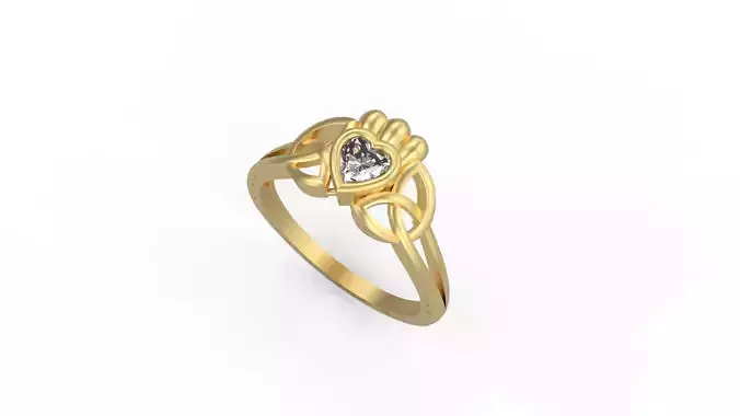 Minimalist Crown Ring 41 3D print model