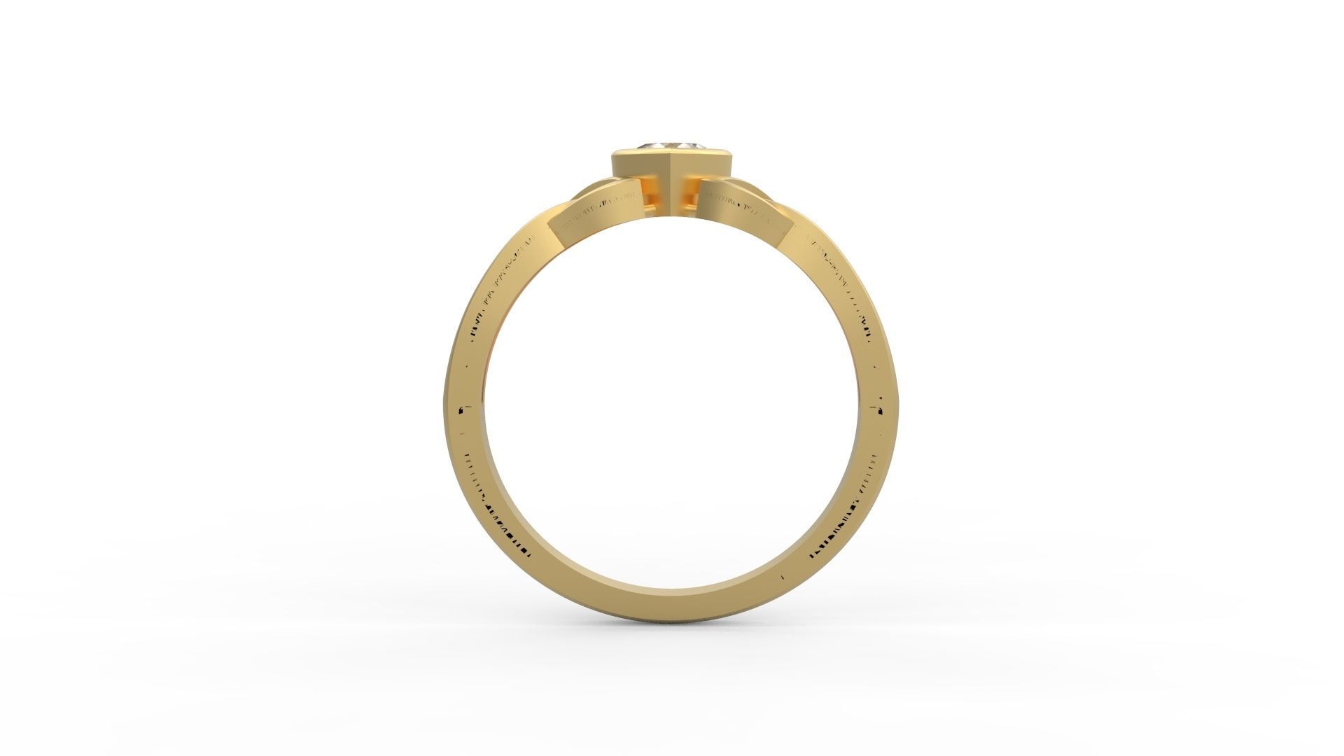 Minimalist Crown Ring 41 3D print model_2