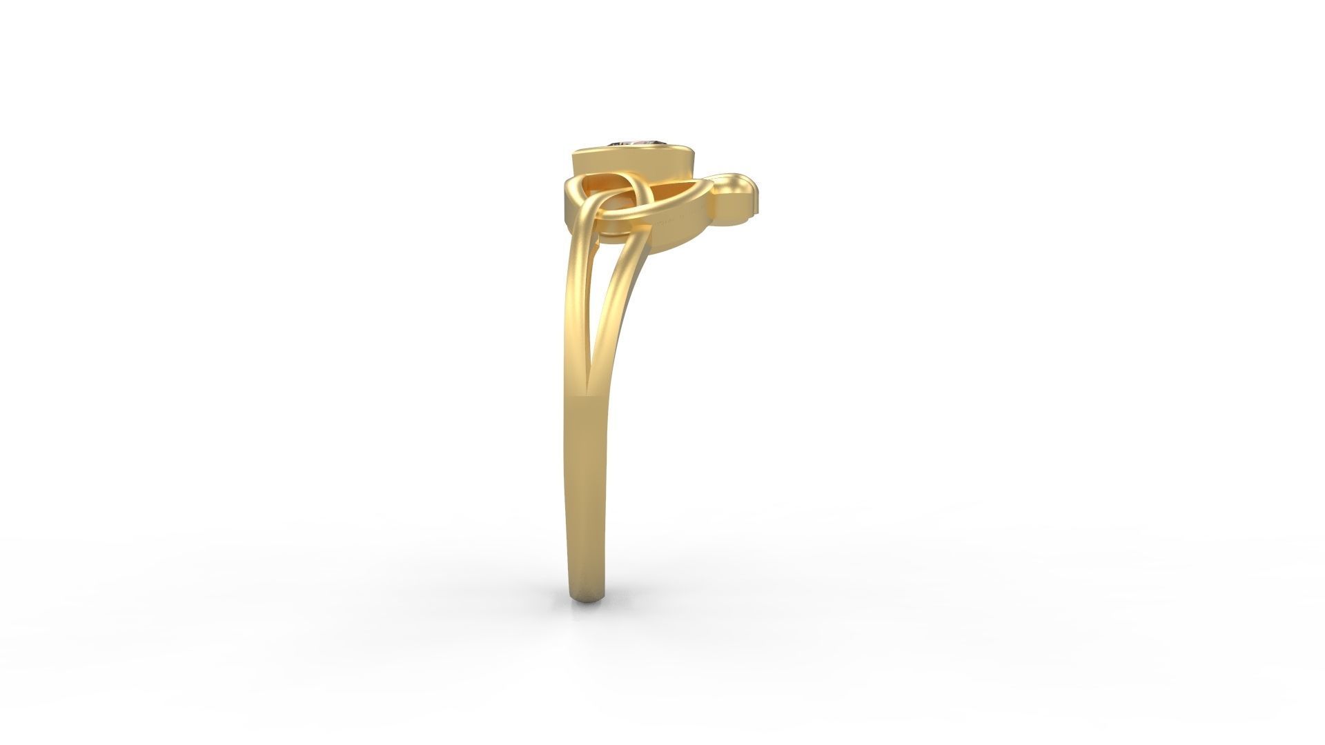 Minimalist Crown Ring 41 3D print model_3