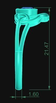 Minimalist Crown Ring 41 3D print model_6