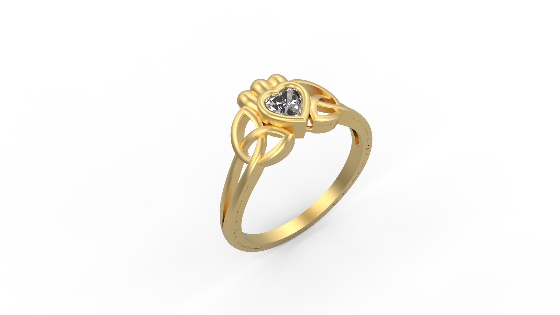 Minimalist Crown Ring 41 3D print model_1