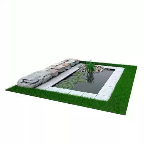 Landscaped Stone Pond