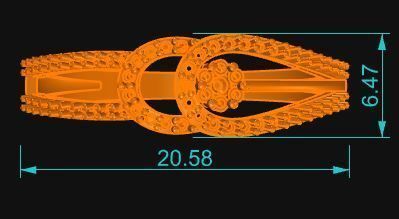 Minimalist Ring 49 3D print model_5
