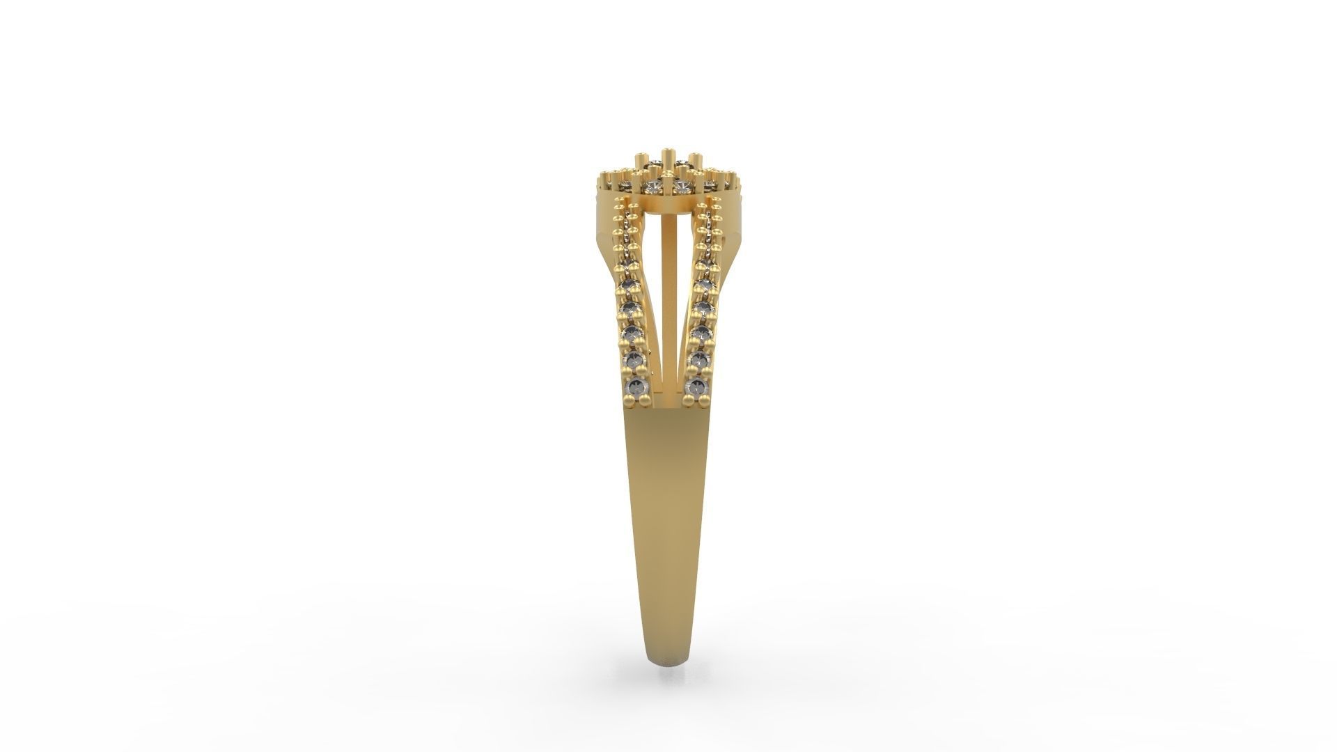 Minimalist Ring 49 3D print model_3