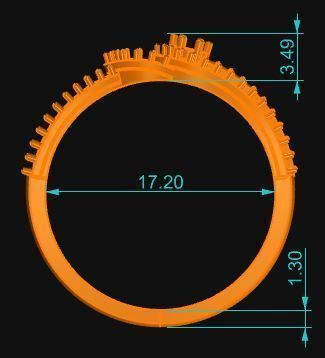 Minimalist Ring 49 3D print model_7