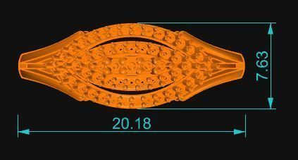 Minimalist Ring 50 3D print model_5