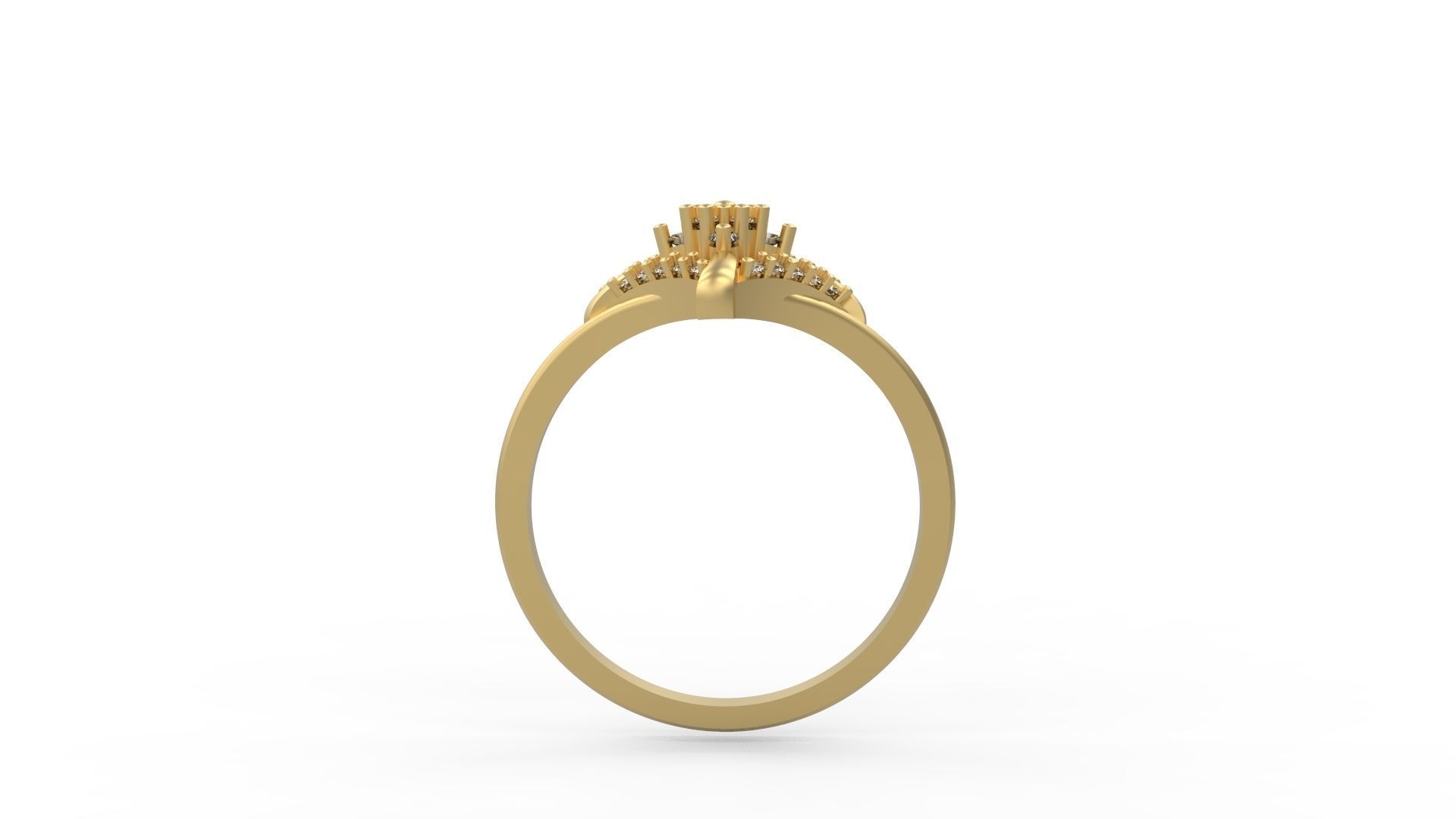 Minimalist Ring 54 3D print model_2