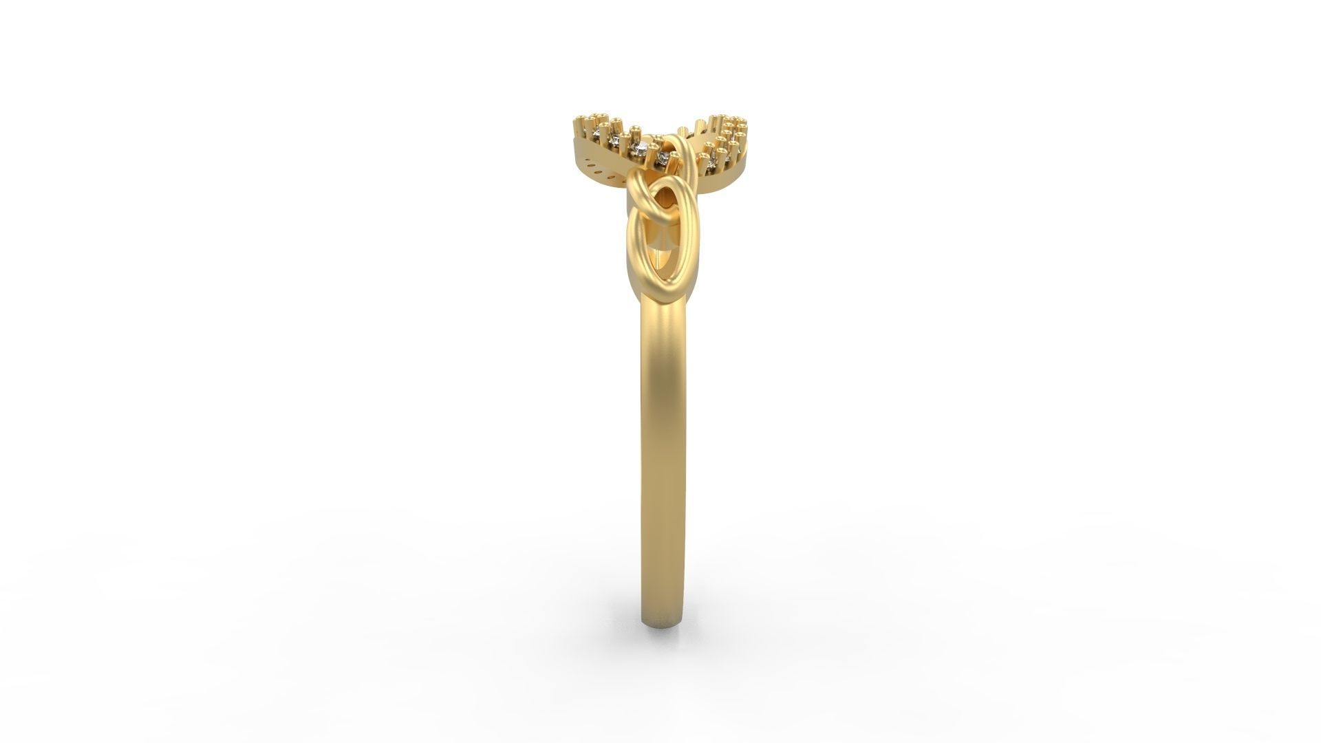 Minimalist Ring 55 3D print model_3