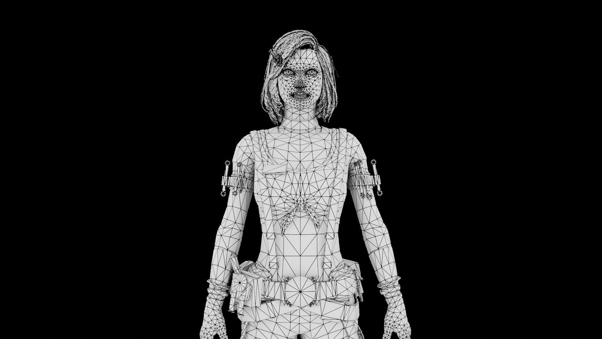 PUBG MOBILE SARA 3D MODEL by rsn 3d 3D model_1