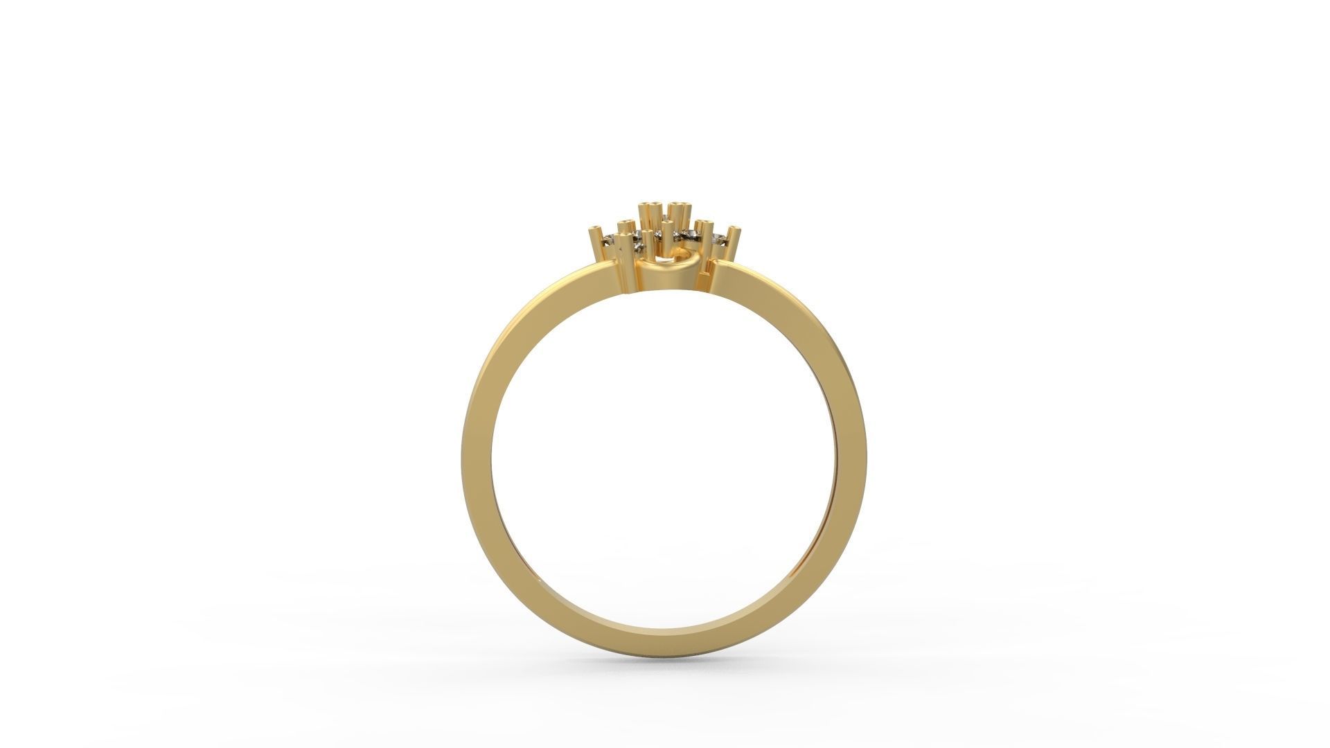 Minimalist Ring 68 3D print model_2