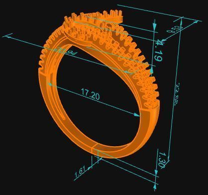 Minimalist Ring 70 3D print model_7