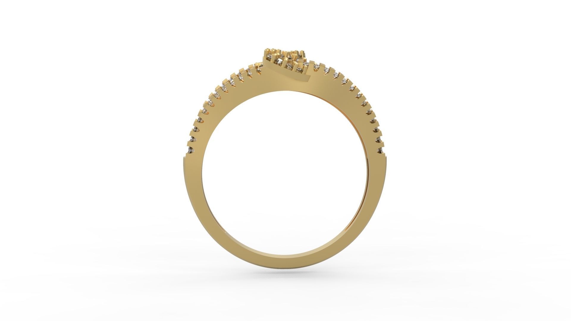 Minimalist Ring 70 3D print model_2