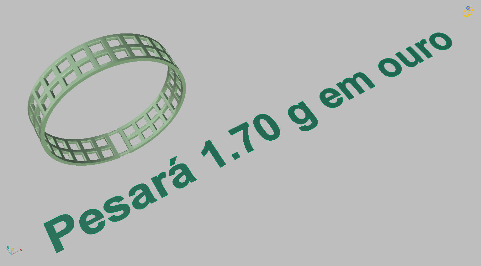 Octagonal Ring Gemstones 3D print model_13