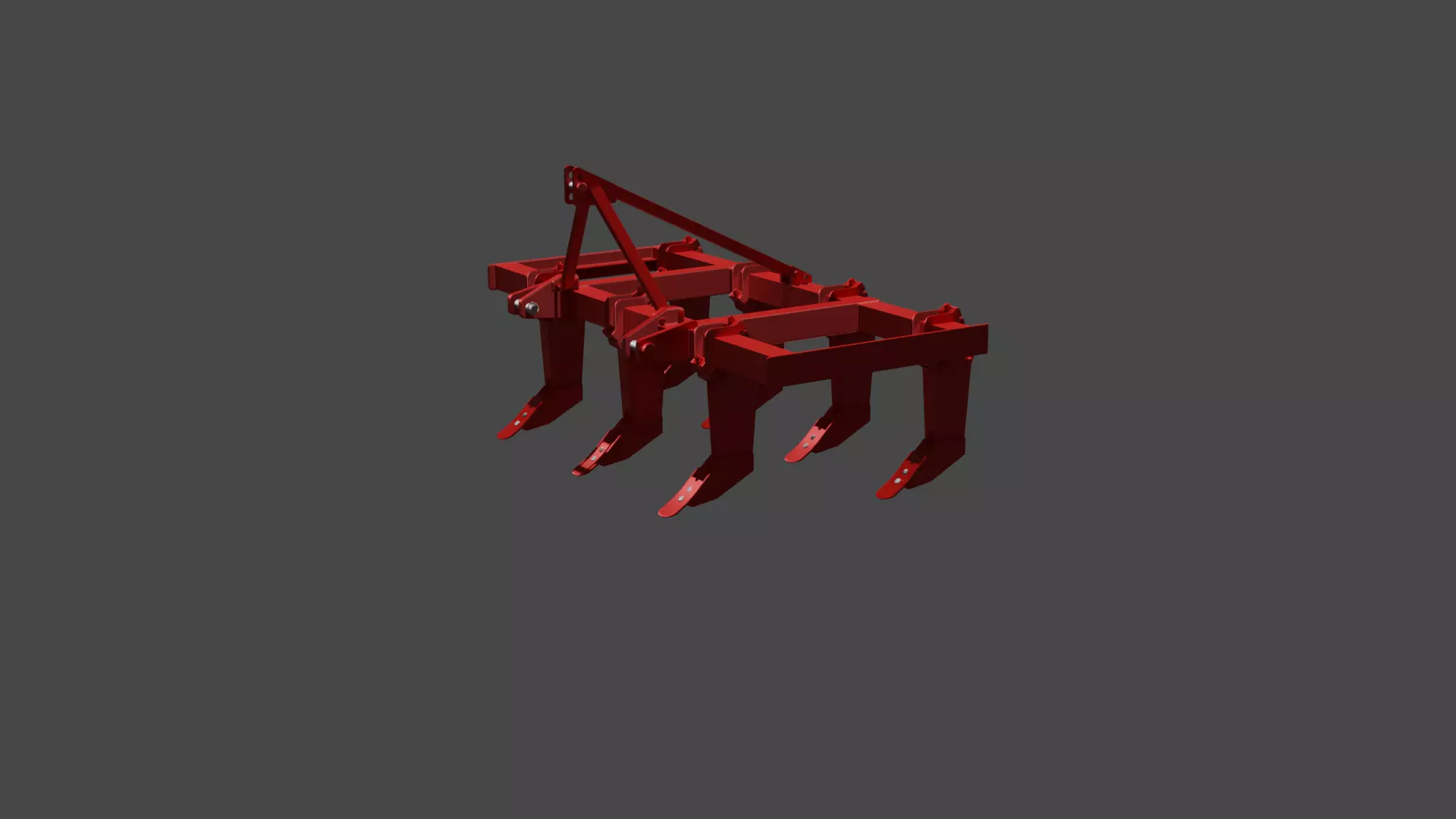 7 Tine Chisel 3D model
