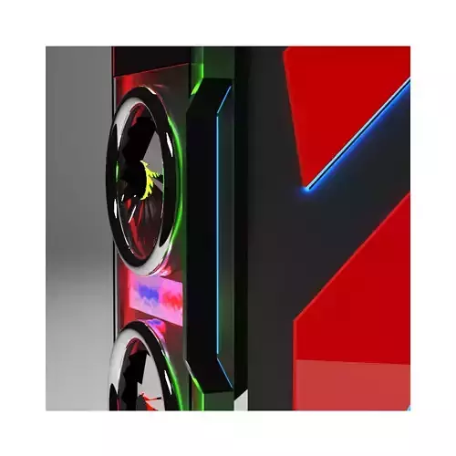 modern gaming computer case for gaming room