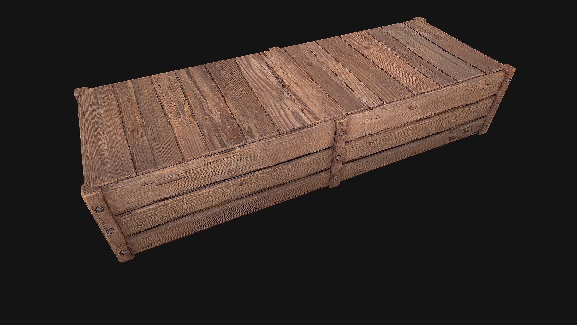 Crate Ginger Box Crate Stand Low-poly 3D model_19