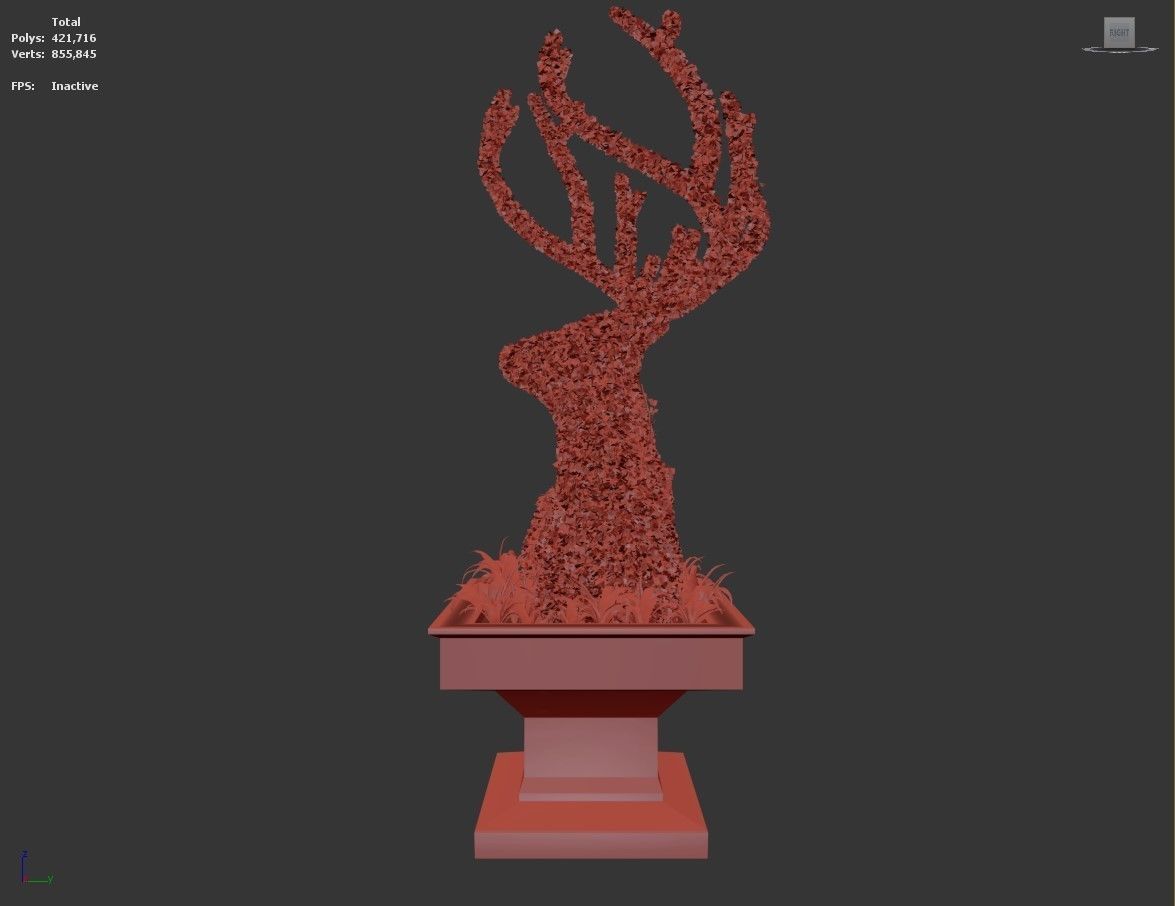 Topiary Deer 3D model_19