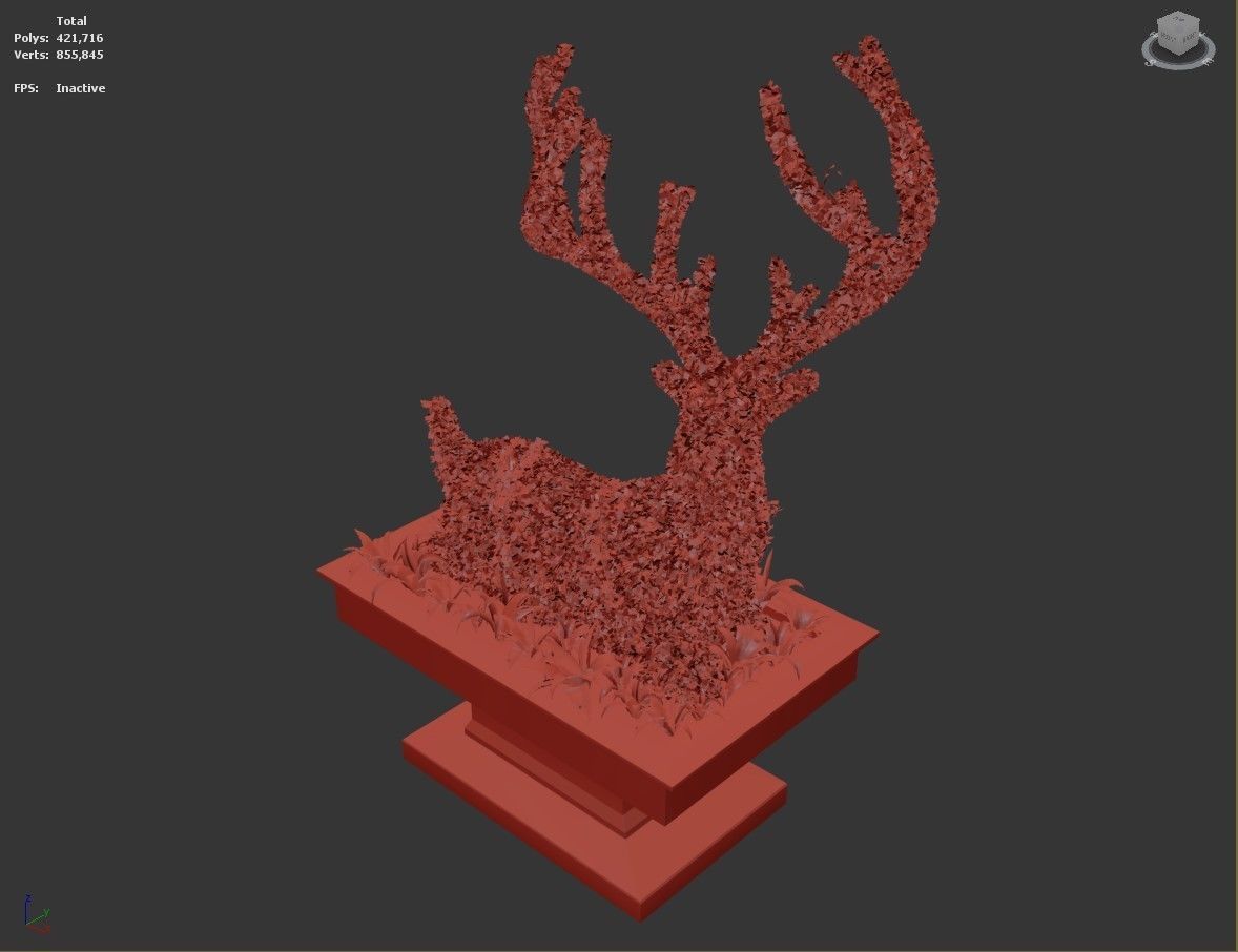 Topiary Deer 3D model_17