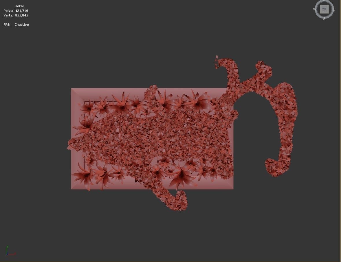 Topiary Deer 3D model_20