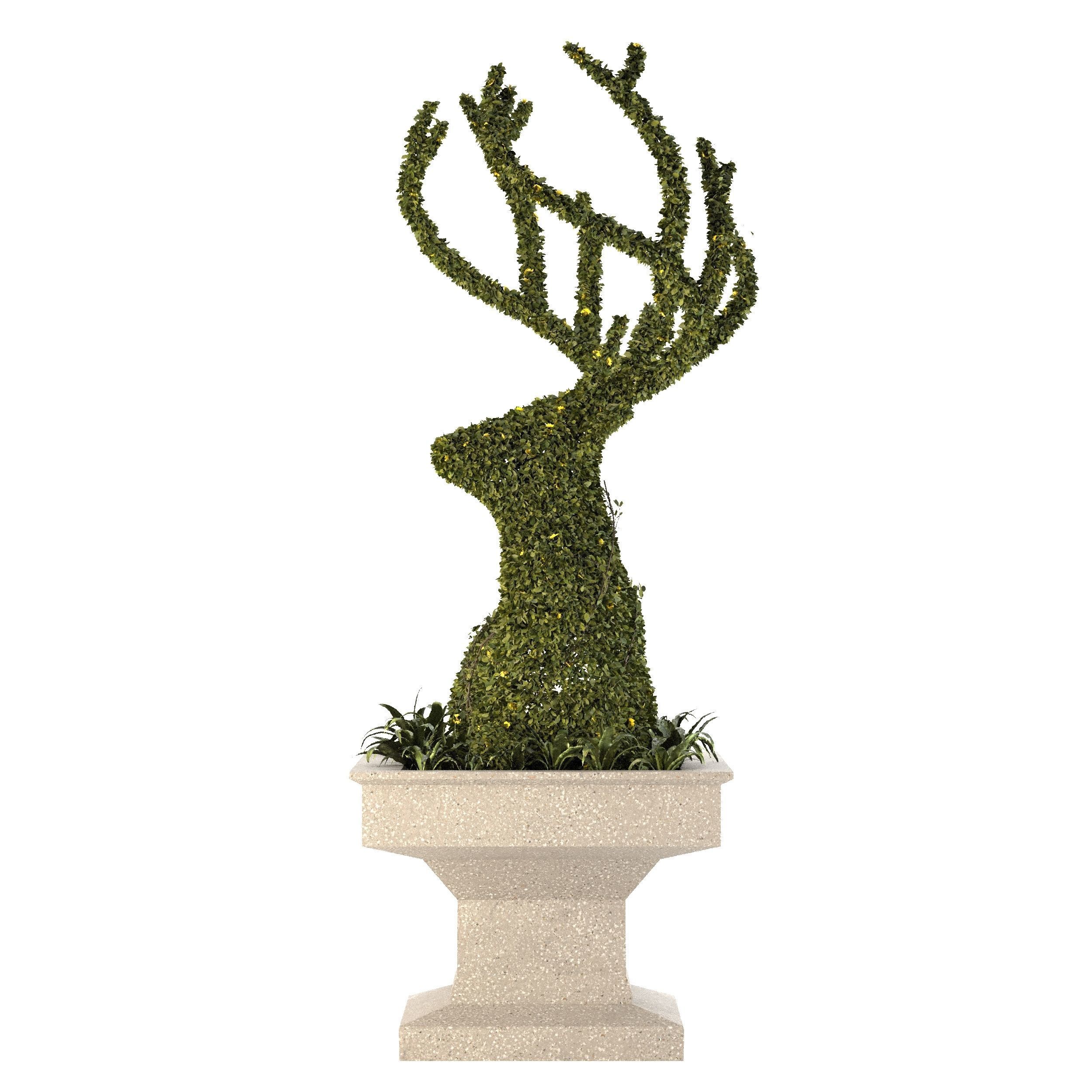 Topiary Deer 3D model_6