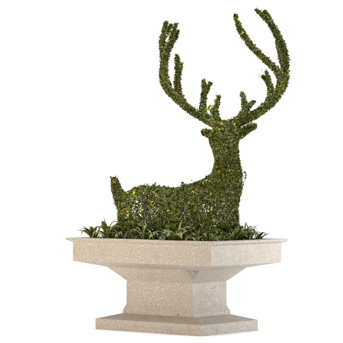 Topiary Deer 3D model_3