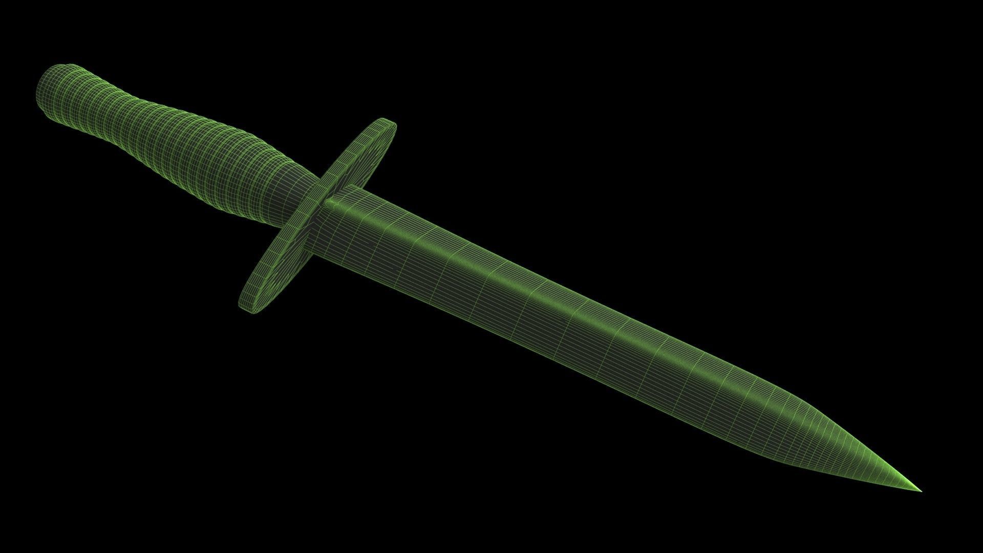 Tatical Dagger 3D model_6
