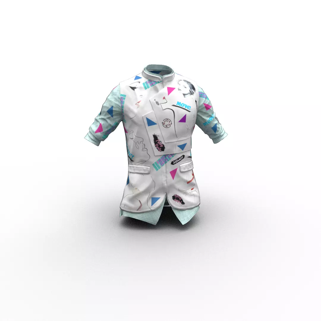 Waistcoat shirt Low-poly 3D model