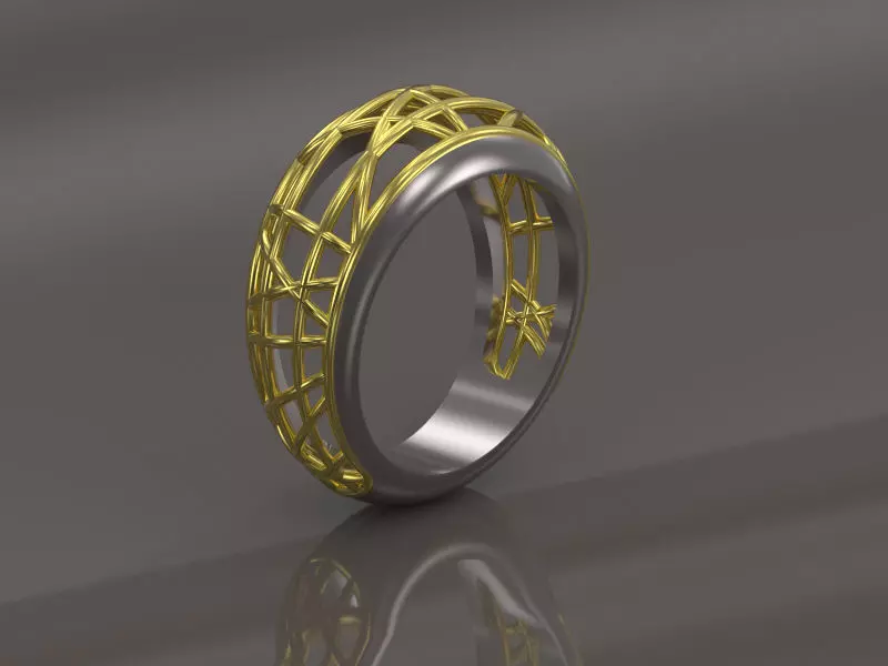 OUTOPIA ring 3D print model_0