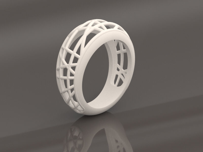 OUTOPIA ring 3D print model_1