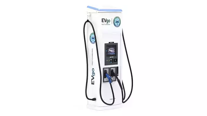 BTCPower - 50 kW Slim Line DC Fast EV Charger 3D model