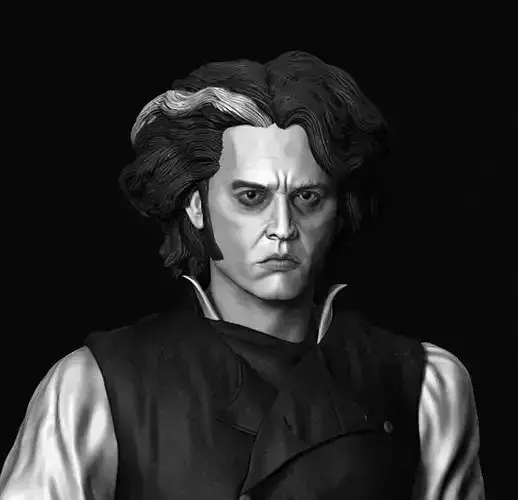 Sweeney Todd Johnny Depp 3D print model