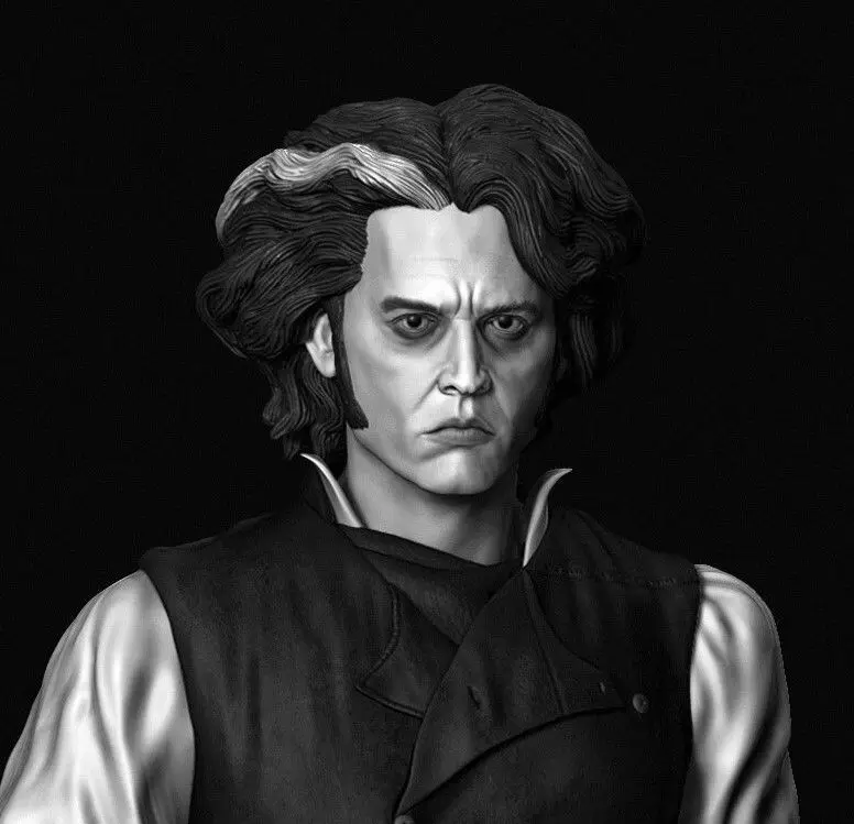 Sweeney Todd Johnny Depp 3D print model_0