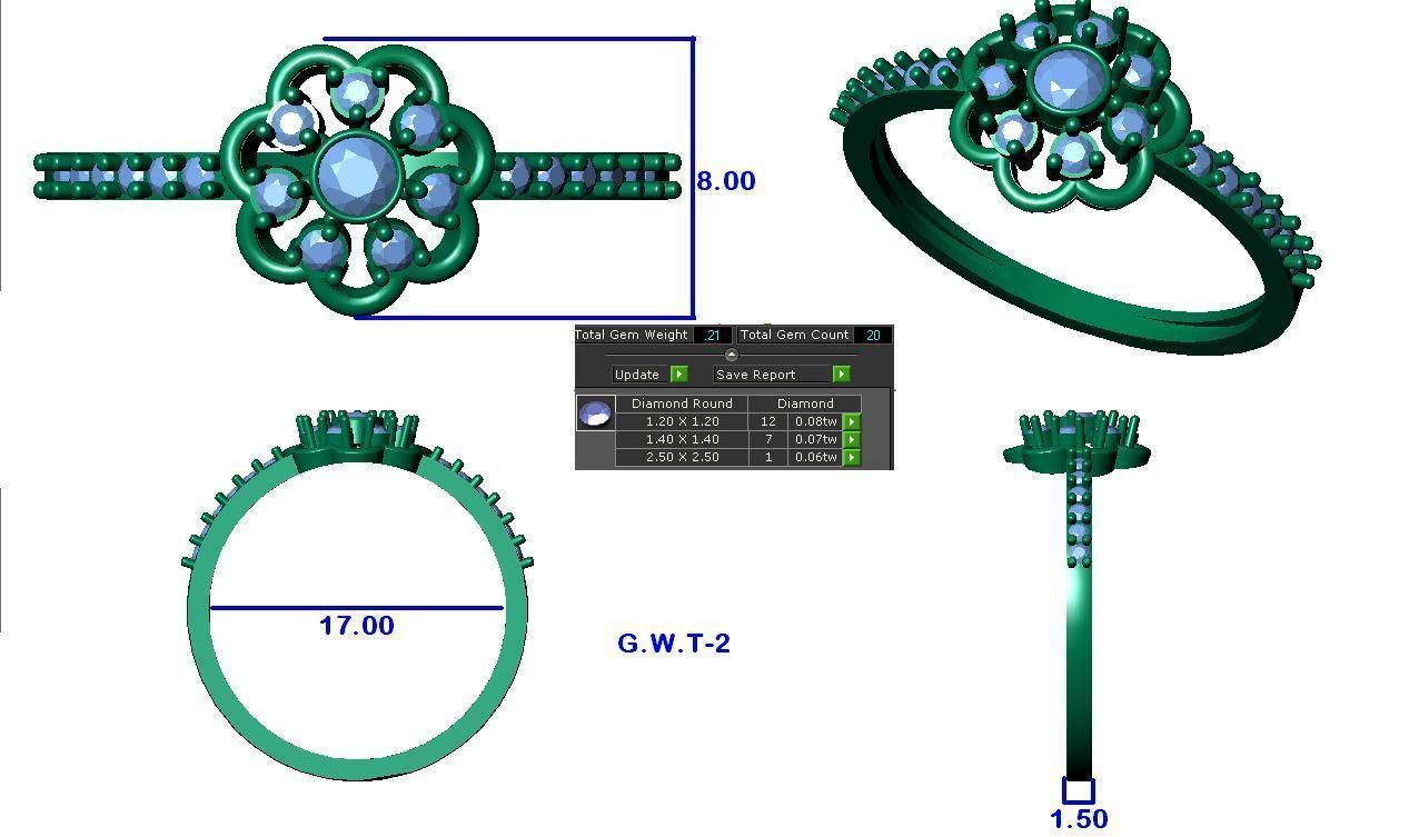 Minimalist Ring 101 3D print model_4