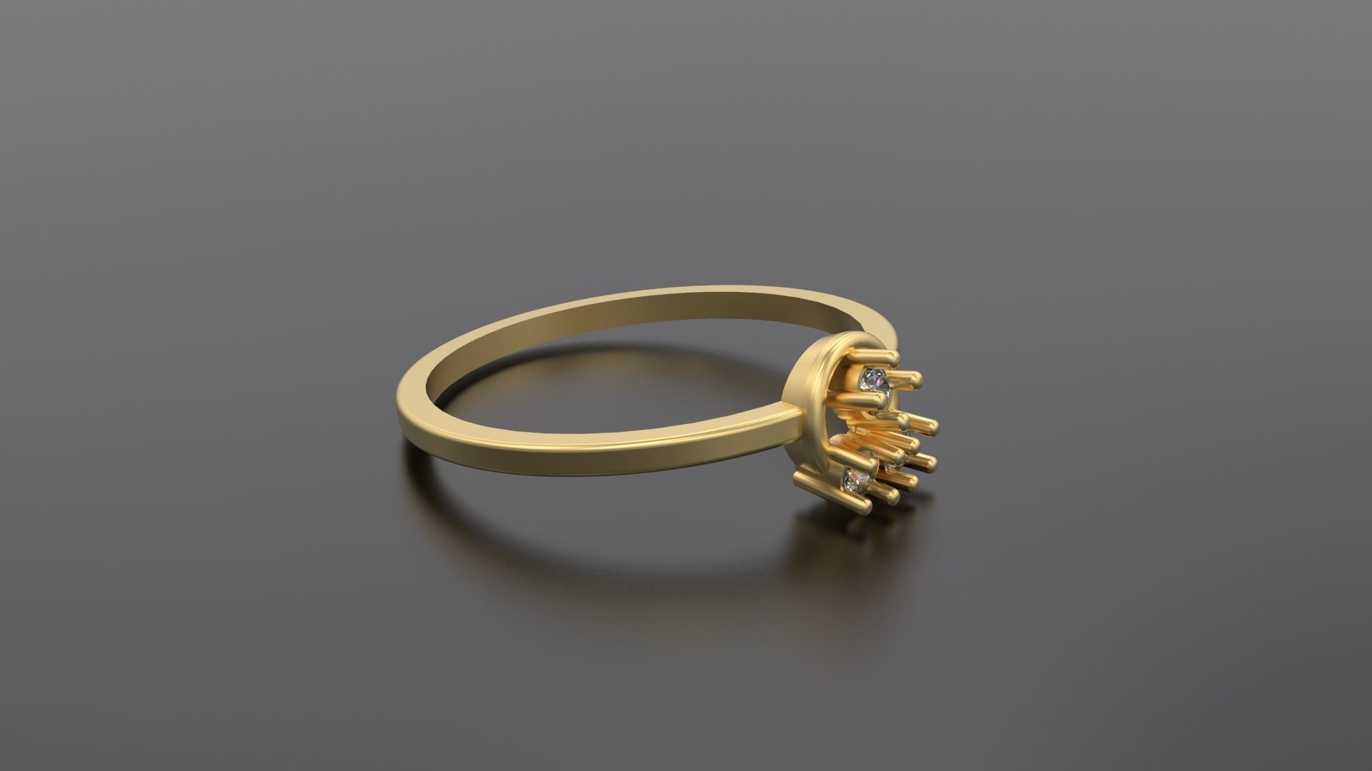 Minimalist Ring 102 3D print model_2