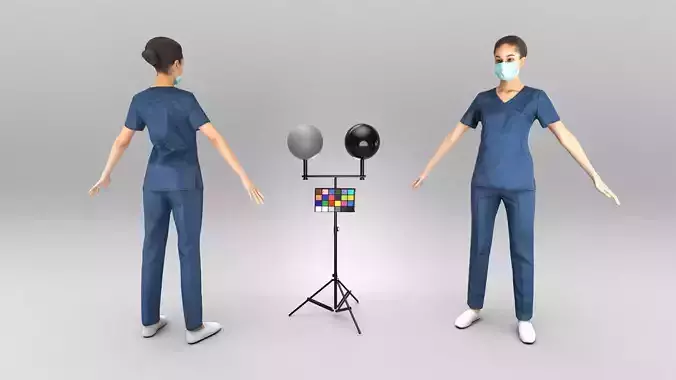 Young nurse ready for animation 348