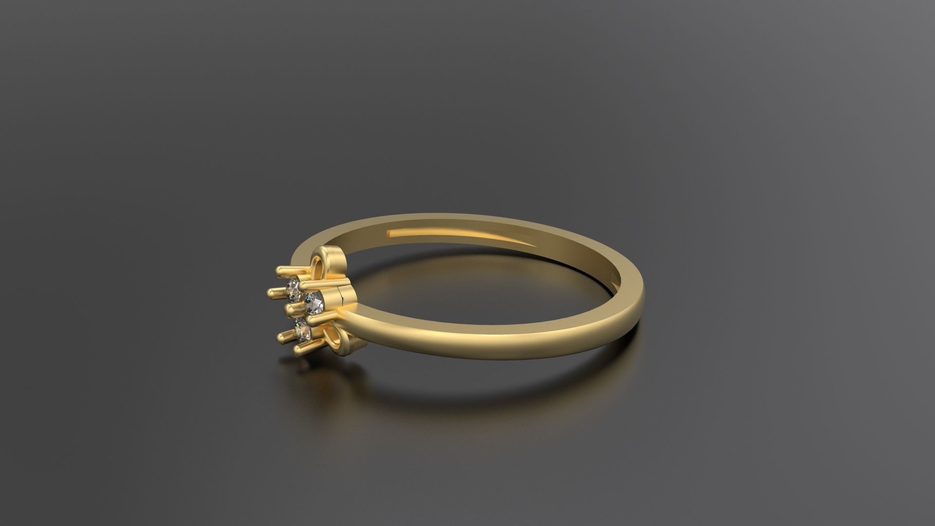 Minimalist Ring 103 3D print model_1