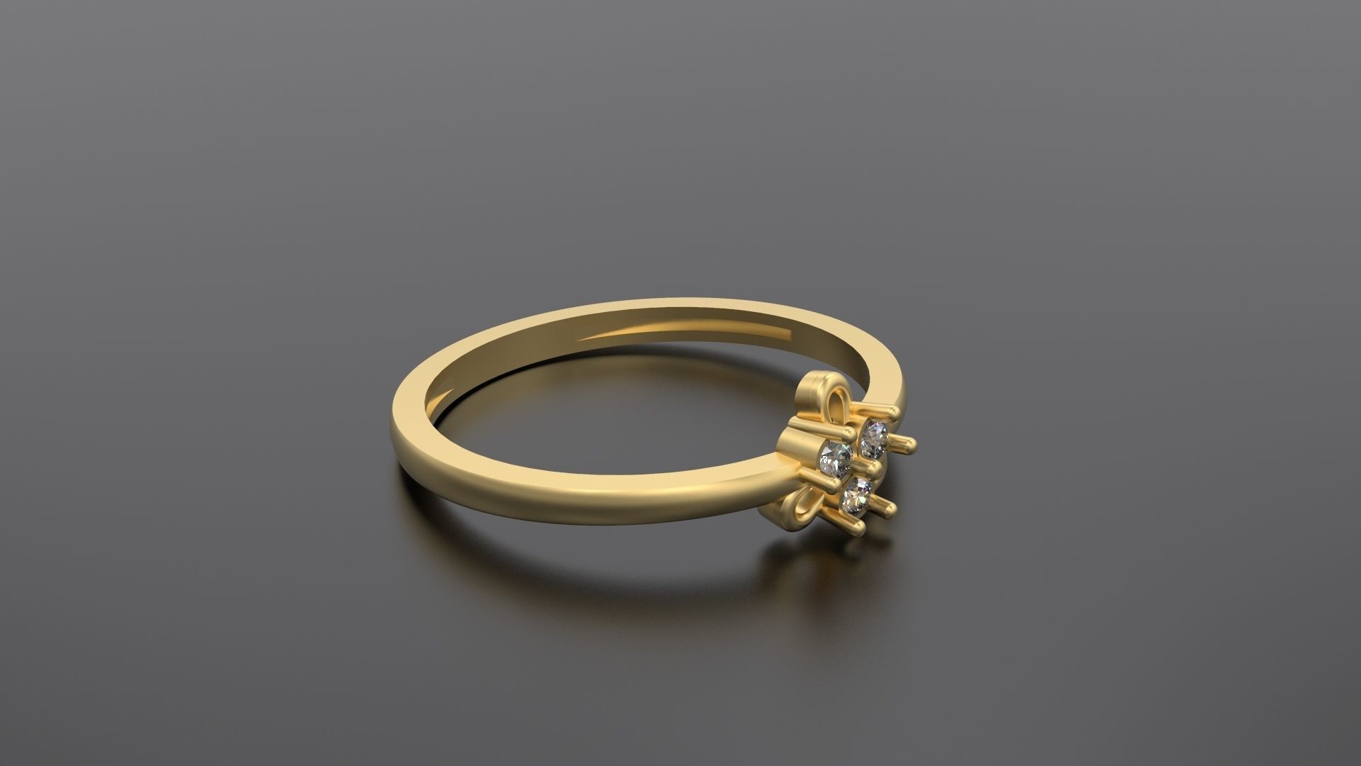 Minimalist Ring 103 3D print model_2