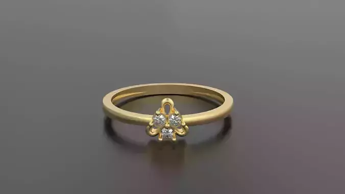 Minimalist Ring 103 3D print model