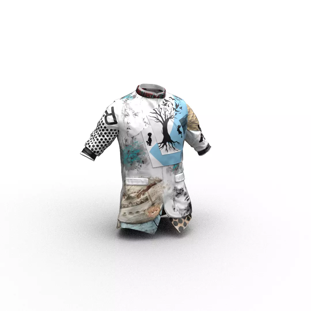 Waistcoat soccer jersey Low-poly 3D model