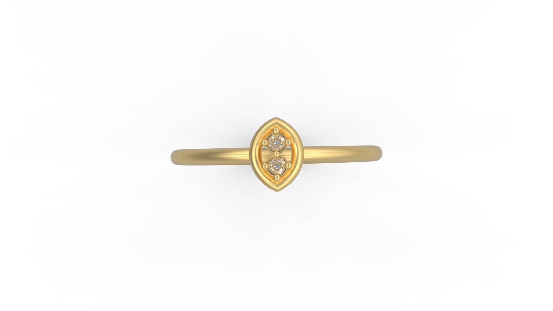 Minimalist Ring 107 3D print model_4